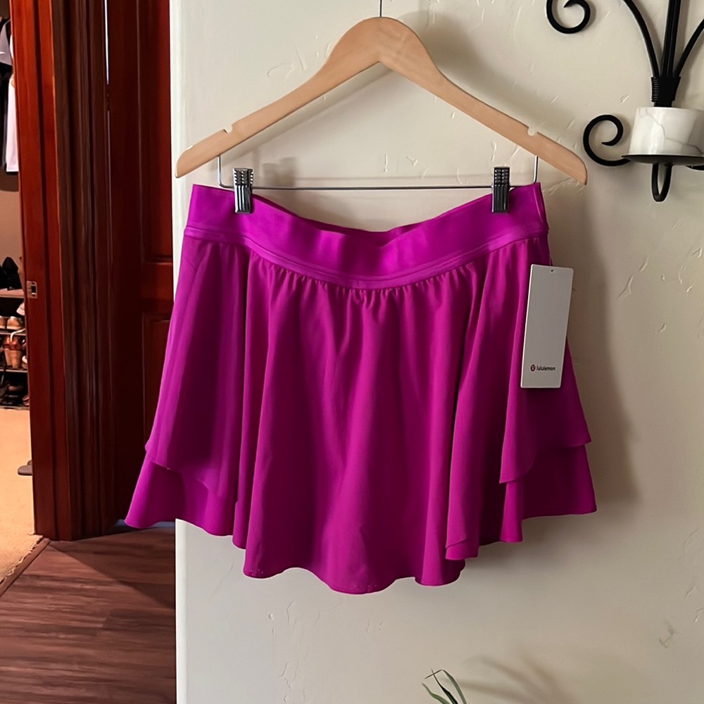 NWT lululemon court rival hr high rise skirt size 12